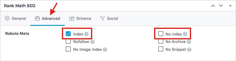 WordPress SEO-Plugin: noindex Einstellung