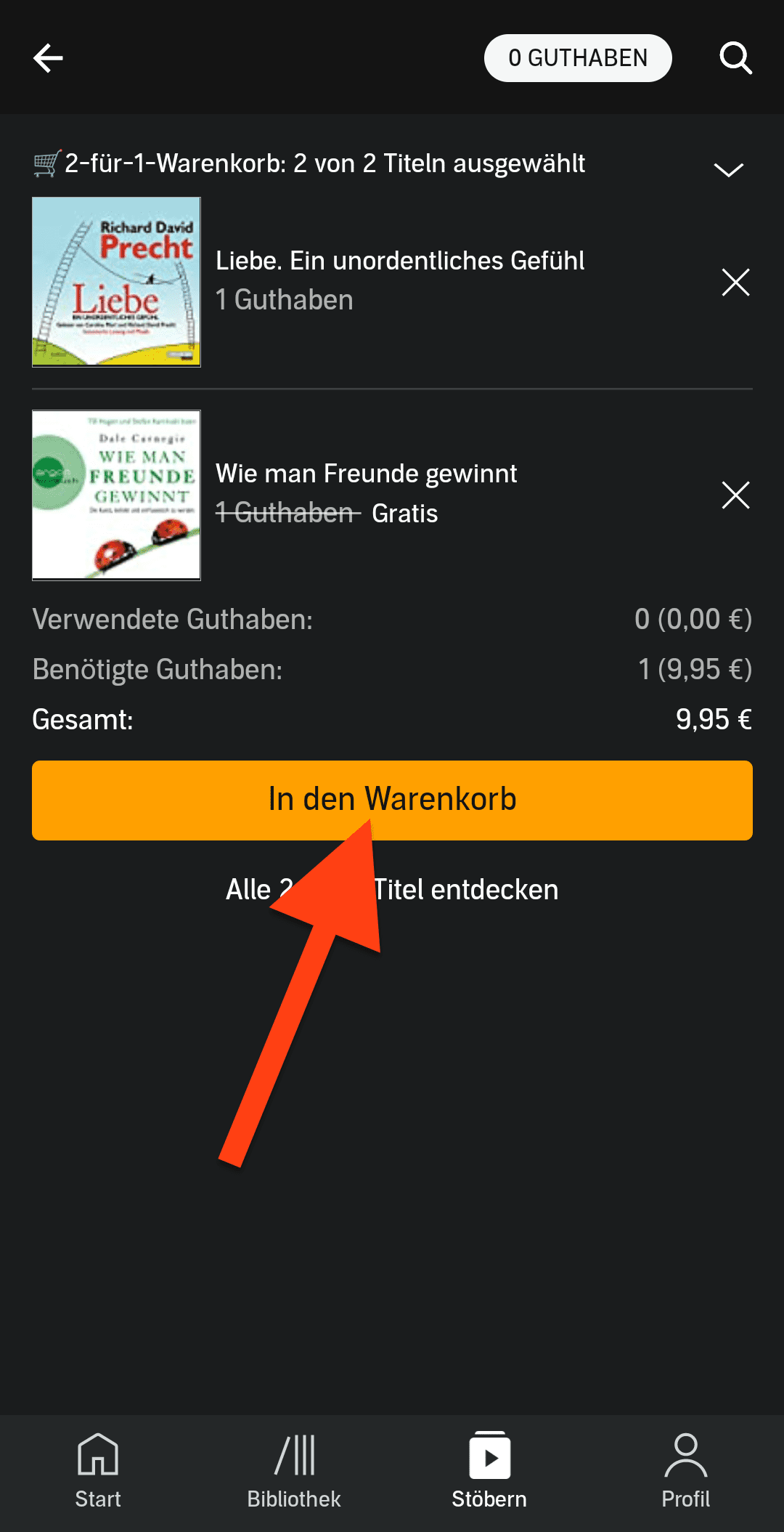 Audible: 2-für-1-Aktion direkt in der App (5)