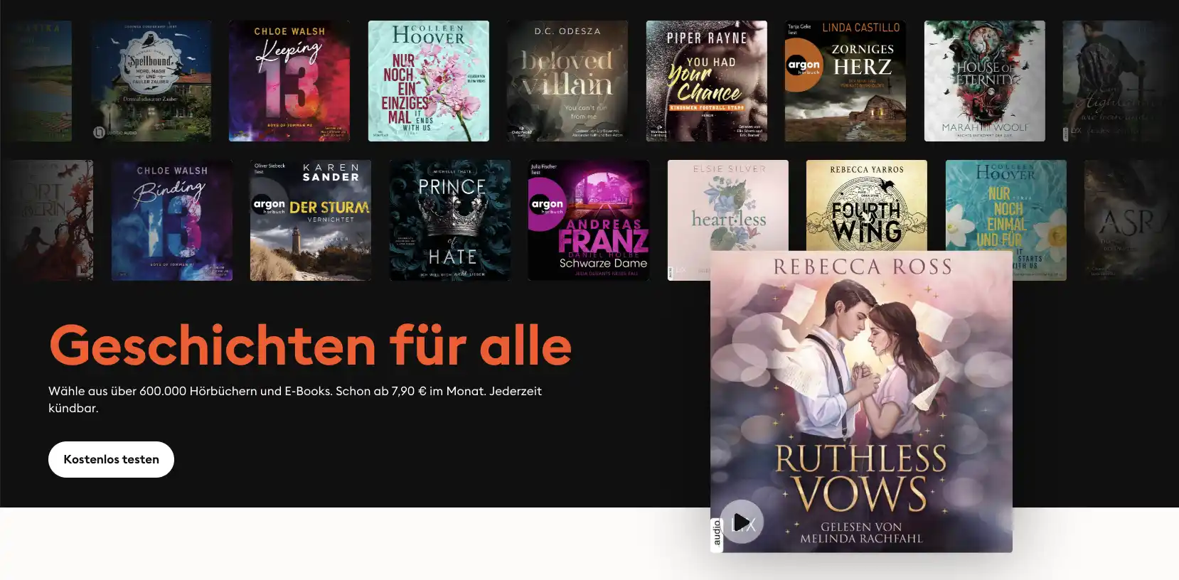 Audible Alternative: Storytel