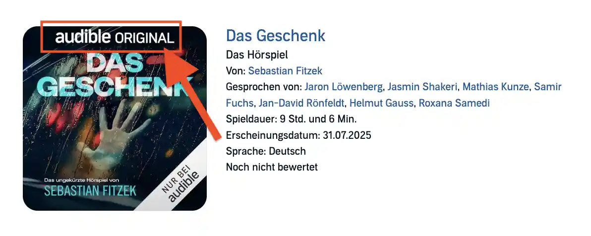 Audible Original Titel