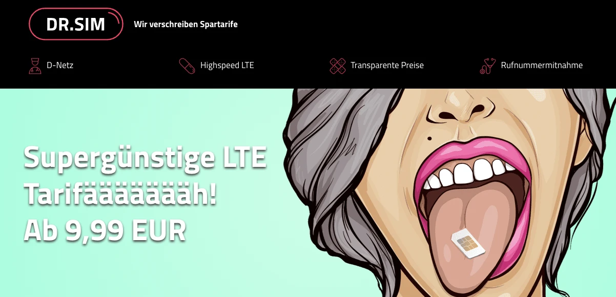 D2-Netz Anbieter: DR. SIM