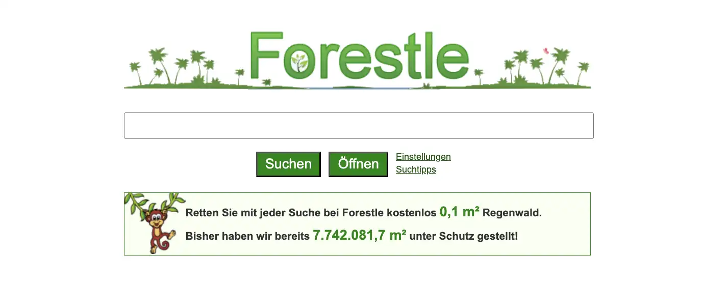 Ecosia-Vorgänger: Forestle.org