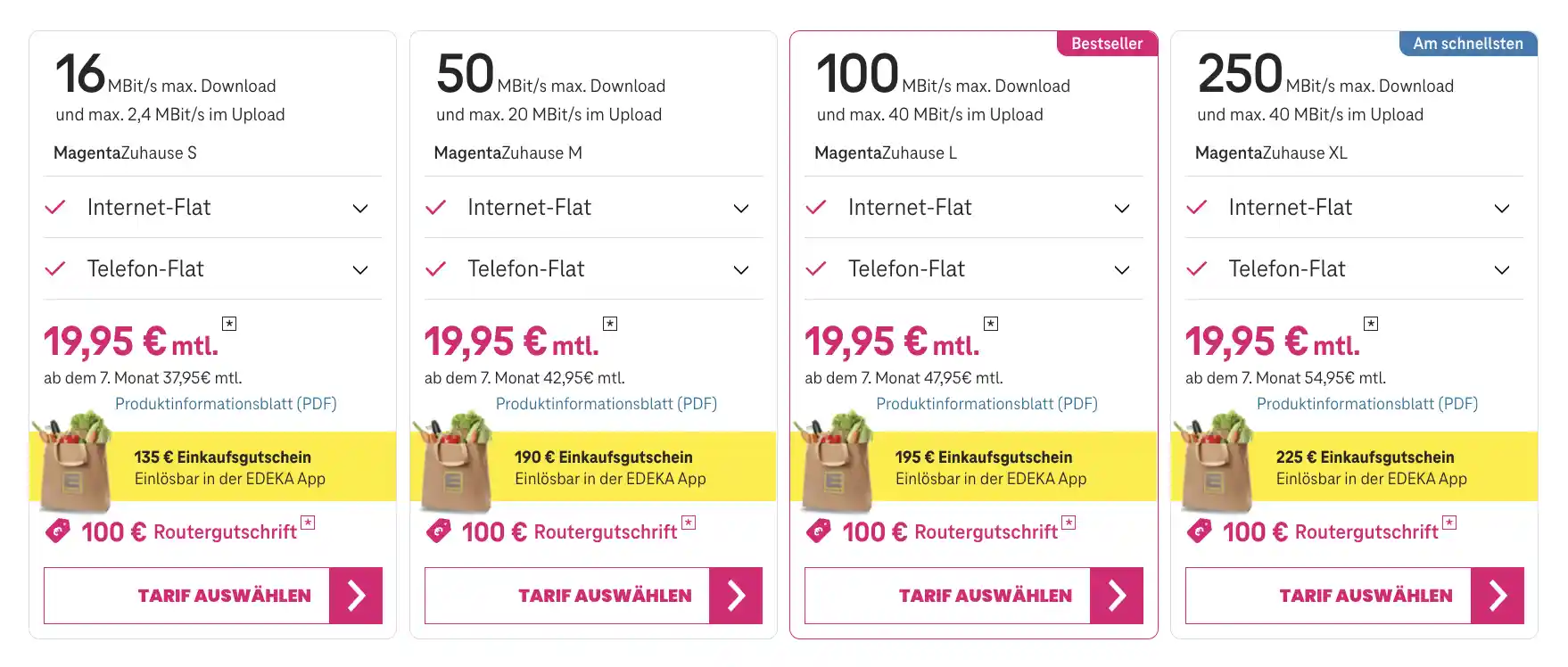 EDEKA smart: DSL-Internet und Telefon Tarife