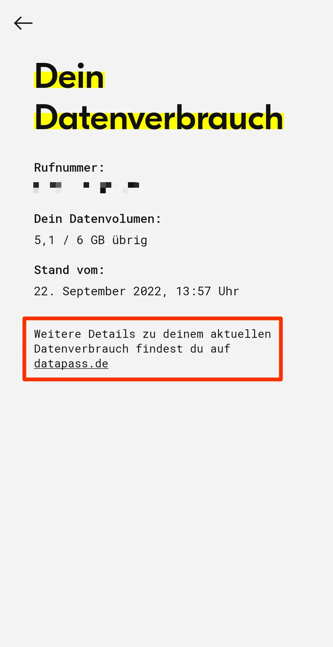 fraenk Datenvolumen nachbuchen / Extra-Daten (2)