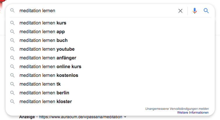 Google Suggestions