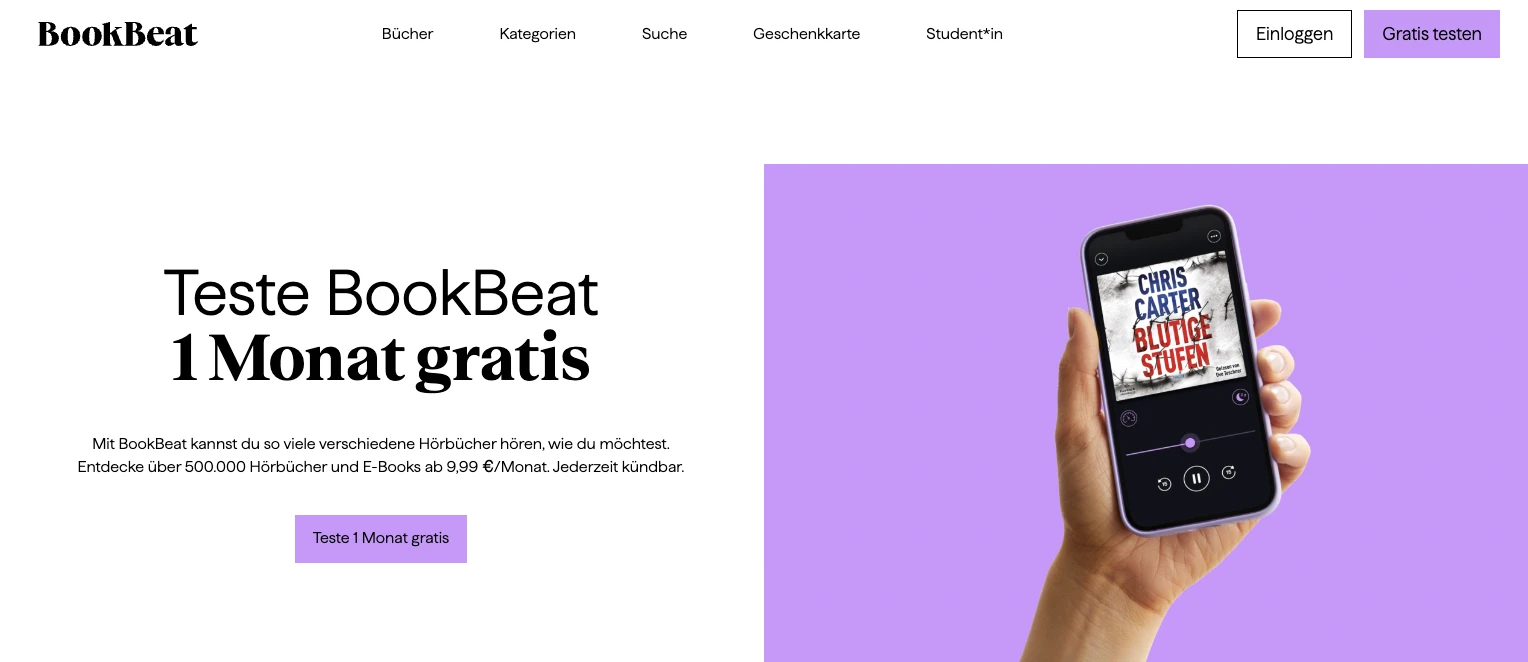 Hörbuch-App BookBeat