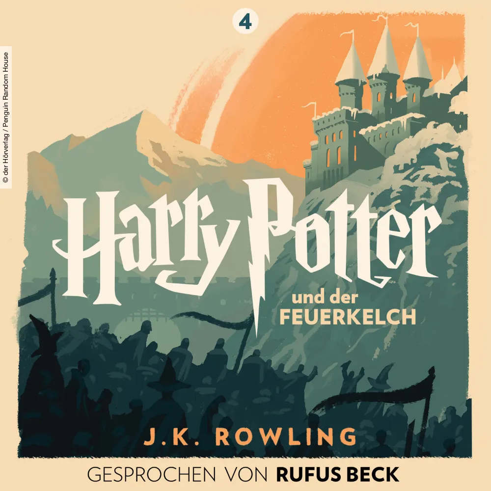 Harry Potter und der Feuerkelch - gelesen von Rufus Beck (Hörbuch Cover)