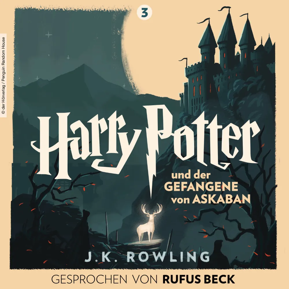 Harry Potter und der Gefangene von Askaban - gelesen von Rufus Beck (Hörbuch Cover)