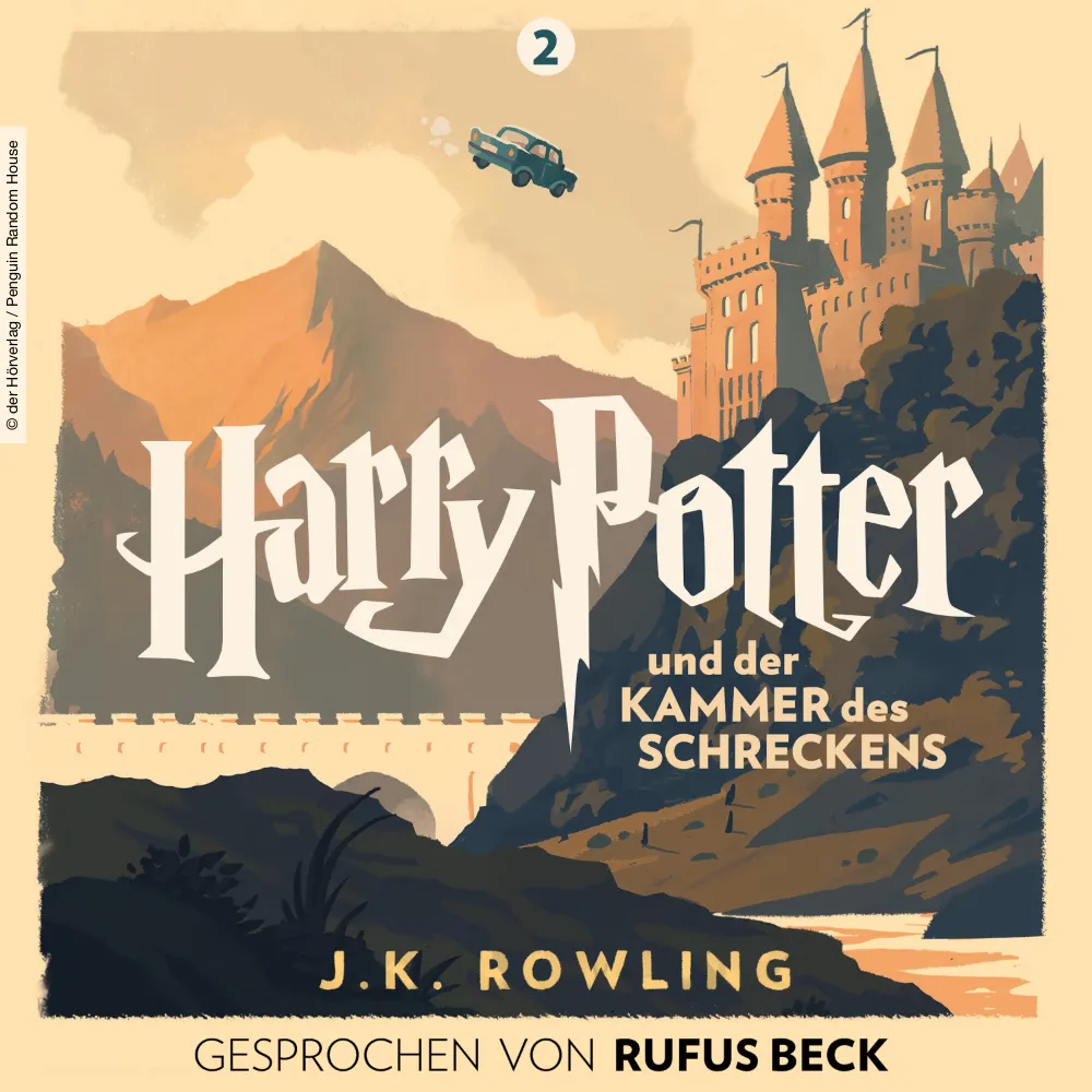 Harry Potter und die Kammer des Schreckens - gelesen von Rufus Beck (Hörbuch Cover)