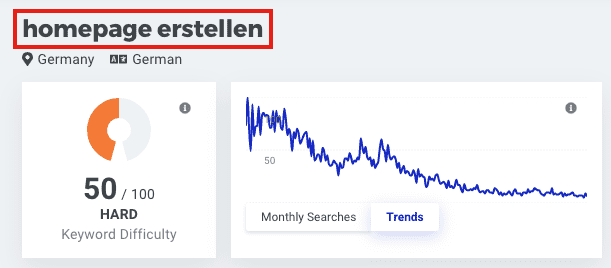 keyword eigenschaft: trend (beispiel 1)