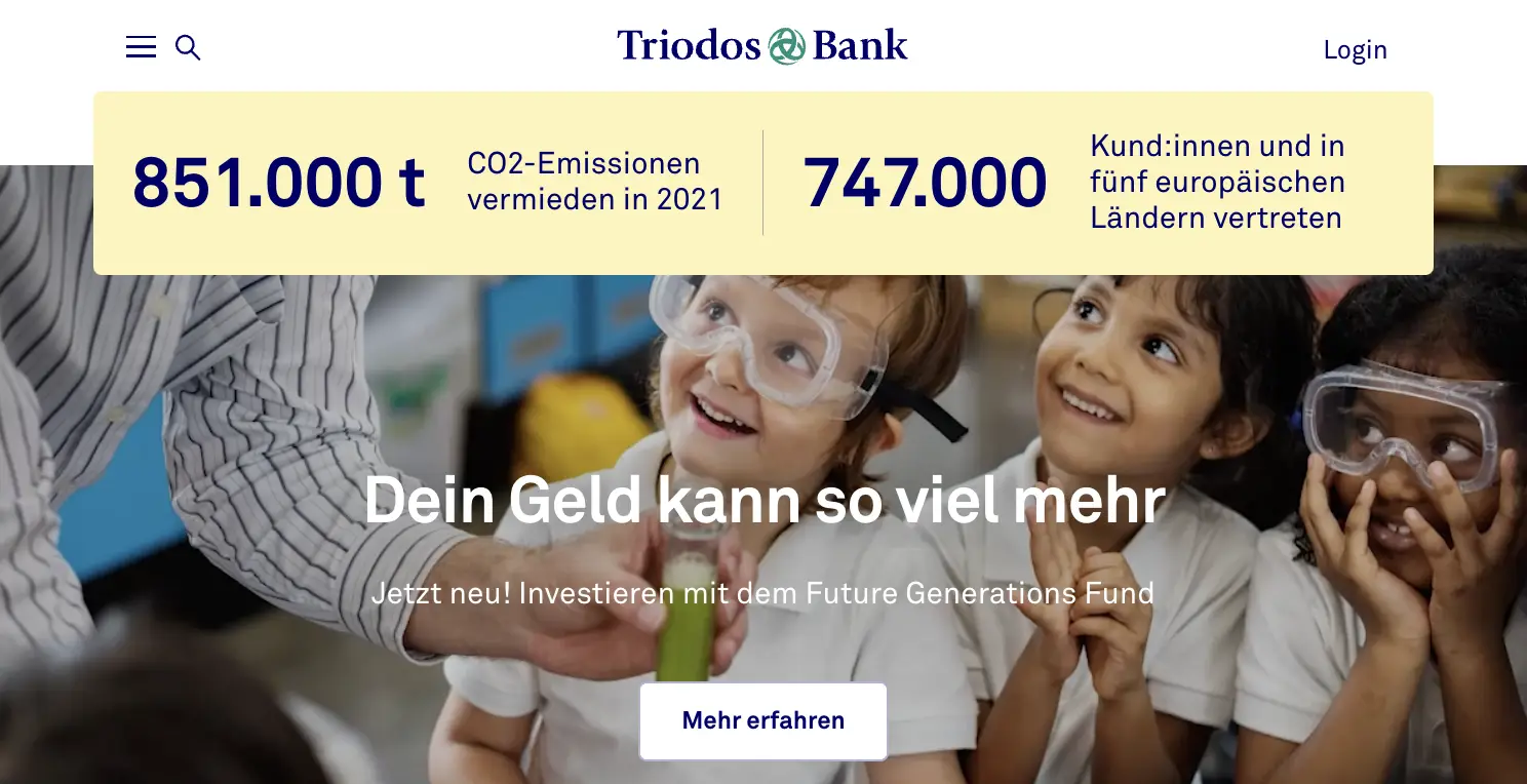 nachhaltige bank - triodos bank nv