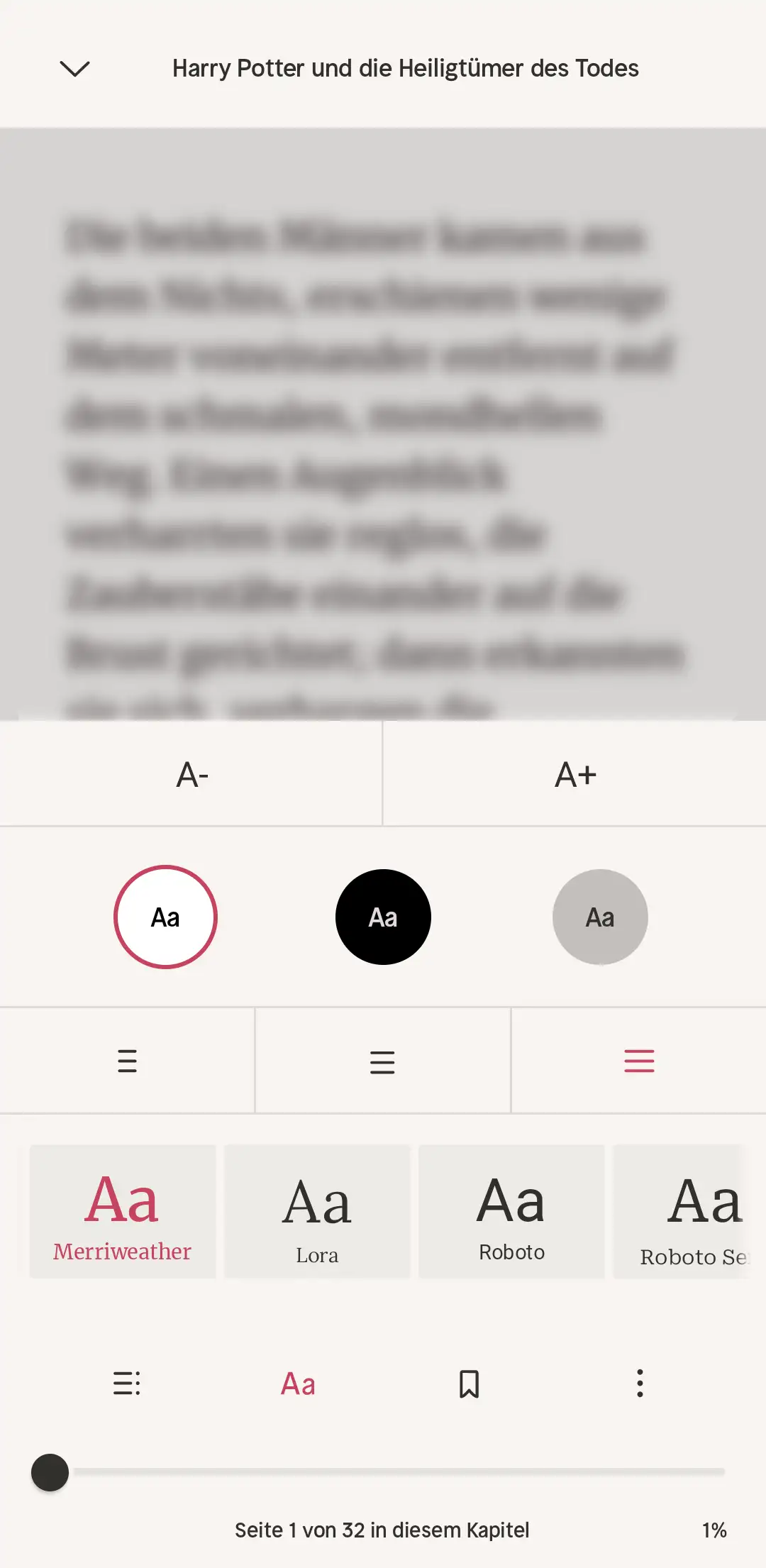 Nextory App: Lese-Modus für E-Books (1)