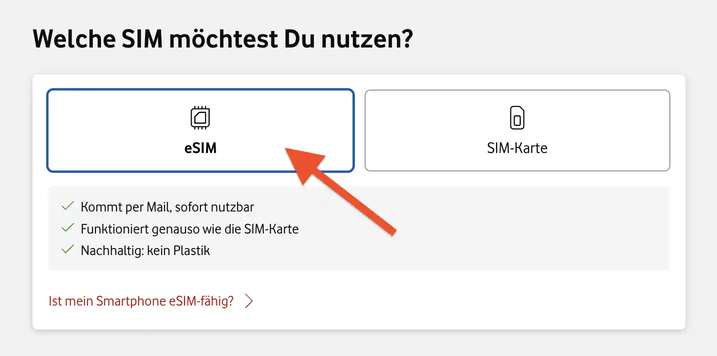 Prepaid eSIM sofort erhalten nach Bestellung