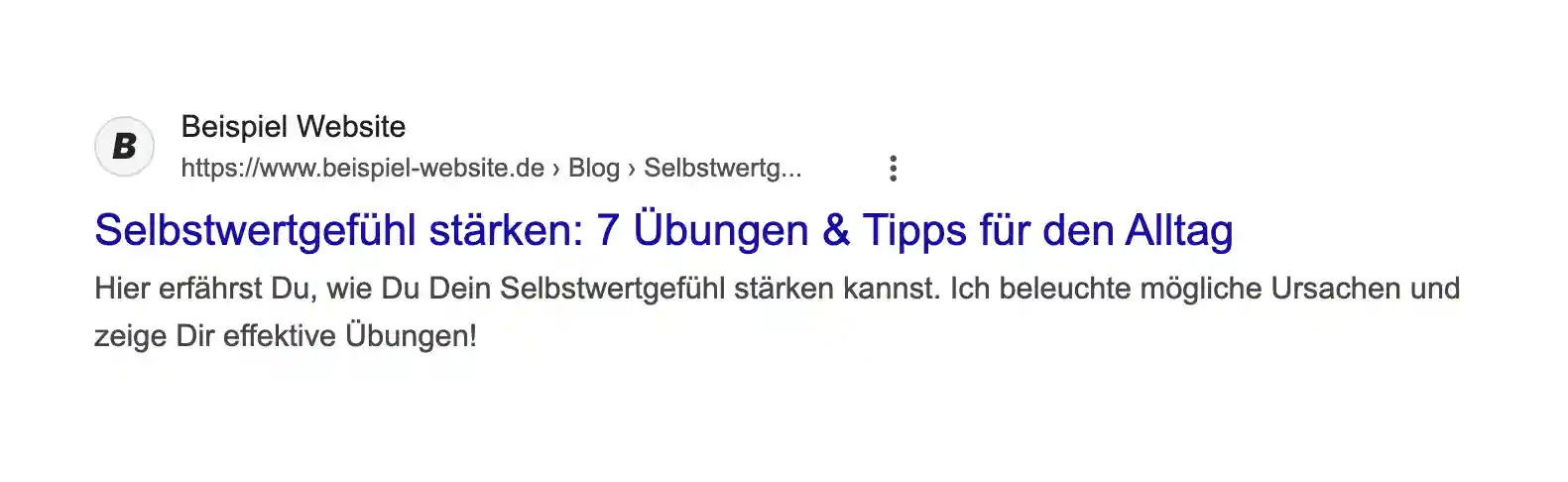 SEO-Content Titel und Meta Beschreibung (Beispiel)