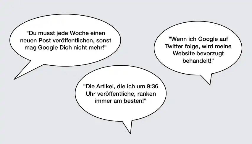 SEO-Texte / -Content: Mythen, Theorien, Irrglauben