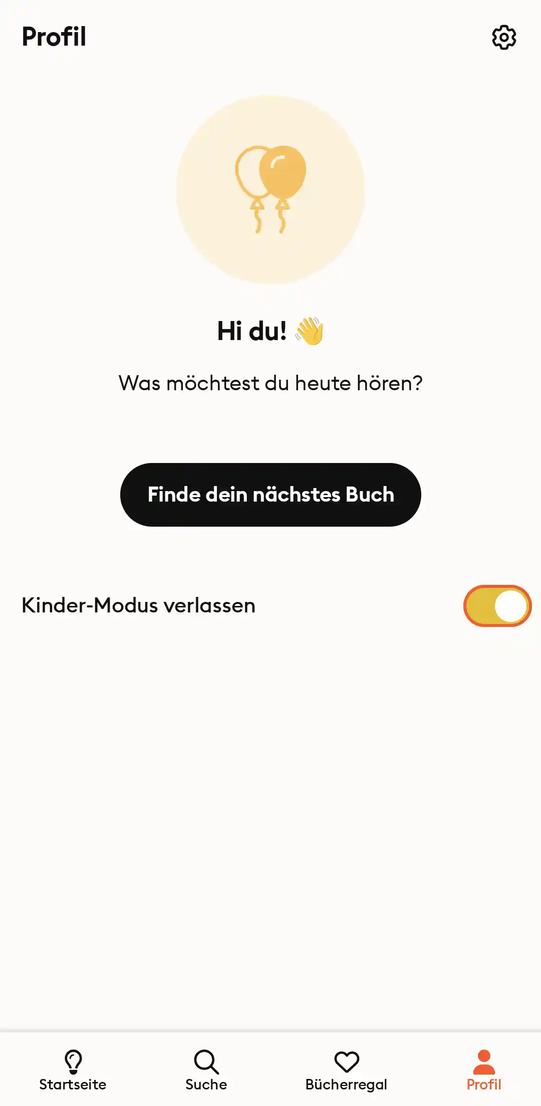 Storytel App: Kindermodus einstellen (3)