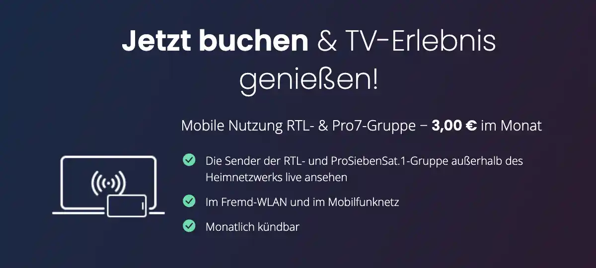 Waipu TV im Ausland - Option für RTL- und ProSieben-Gruppe