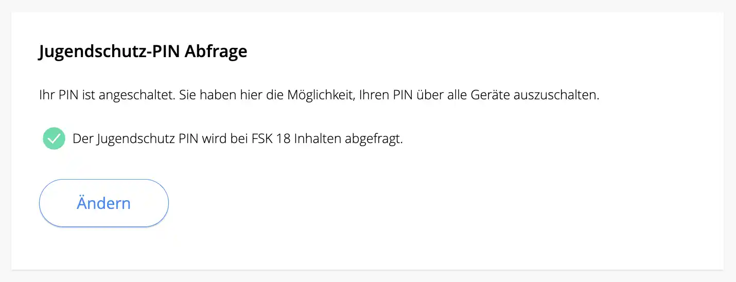 Waipu TV Jugendschutz PIN deaktivieren